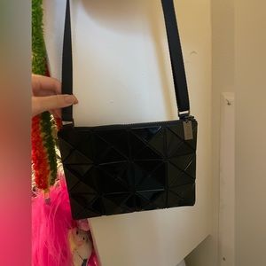 Issey Miyake Black Small Lucent Crossbody Bag Authentic